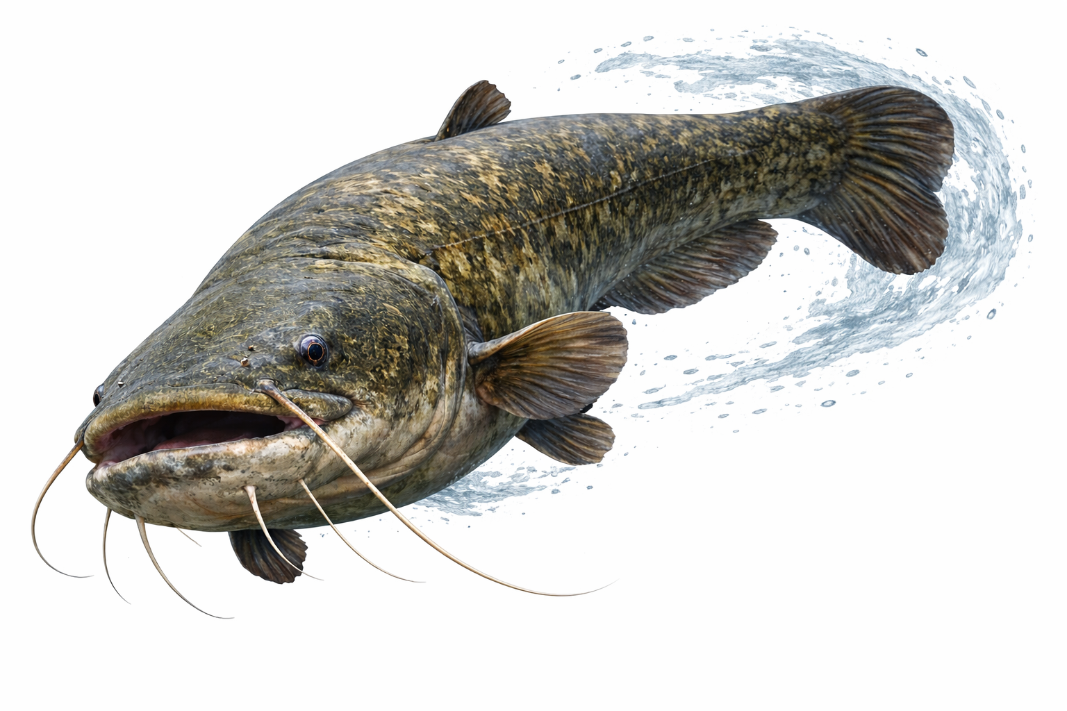 Der Europäische Wels (Silurus glanis)